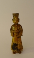 Goldgefasste Holzfigur, "Mönch", Vietnam, 18. / 19. Jahrhundert
