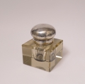 Foto 5: Peter Behrens (1868-1940) attr.: Art Deco Tintenfaß, Glas und 800er Silber