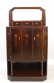 Foto 1: Art Deco Aufsatzmöbel / Salonschrank, in Edelholz, Ausführung Raumkunst - Werkstätten für Kunstgewerbe - Dresden, Entwurfsmöbel (wohl Bruno Paul)