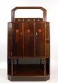 Foto 3: Art Deco Aufsatzmöbel / Salonschrank, in Edelholz, Ausführung Raumkunst - Werkstätten für Kunstgewerbe - Dresden, Entwurfsmöbel (wohl Bruno Paul)