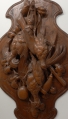 Foto 4: Ein Paar große Jagd-Wandappliken / Stilleben-Reliefs, 19. Jahrhundert, Nussbaum geschnitzt