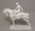 Anton Grath (1881-1956): Weißporzellan-Plastik "Lady Godiva", Ausführung Gebrüder Heubach (Lichte), um 1920