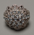 Foto 3: Ring, 1. Hälfte 20. Jahrhundert, 925er Sterlingsilber, mit Aquamarinen und Markasiten