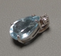 Foto 2: Demi Parure, Ring und Kettenanhänger, 20. Jahrhundert, 925er Sterlingsilber, mit Steinbesatz