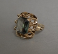 Foto 2: Ring, um 1920, 585er Gold, mit Turmalin