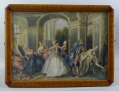 Paar Biedermeier Bilderrahmen, in Edelholz