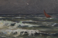 Foto 5: Wilhelm Facklam (1893-1972): Öl-Gemälde, Herbststurm an der See, datiert 1923