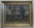 Max Asperger (1864-1924): Öl-Gemälde, "Fasanerie im Webicht b. Weimar", datiert 1892, Weimarer Malerschule