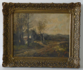 Cornelis de Bruin (1870-1940): Gemälde, Öl auf Leinwand, Landschaftsbild, Holland