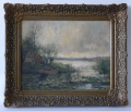 Foto 3: Cornelis de Bruin (1870-1940): Gemälde, Öl auf Leinwand, Landschaftsbild, Holland